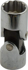 Proto - 3/8" Drive, Standard Hand Socket - 12 Points, 1-27/32" OAL, Alloy Steel, Chrome Finish - Eagle Tool & Supply