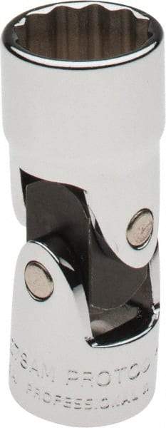 Proto - 3/8" Drive, Standard Hand Socket - 12 Points, 2" OAL, Alloy Steel, Chrome Finish - Eagle Tool & Supply