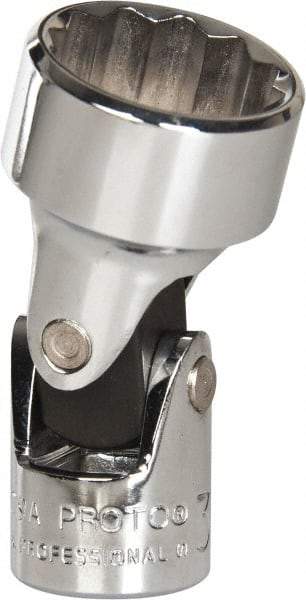 Proto - 3/4", 3/8" Drive, Standard Hand Socket - 12 Points, 2" OAL, Alloy Steel, Chrome Finish - Eagle Tool & Supply