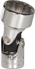 Proto - 3/4", 3/8" Drive, Standard Hand Socket - 12 Points, 2" OAL, Alloy Steel, Chrome Finish - Eagle Tool & Supply