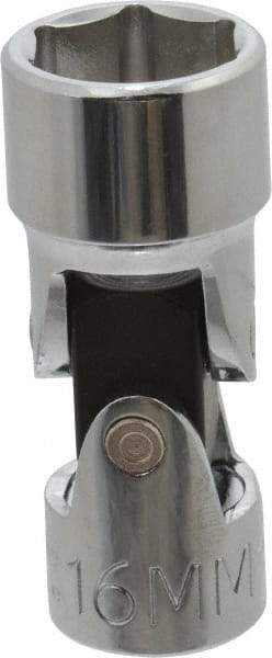Proto - 3/8" Drive, Standard Hand Socket - 6 Points, 2" OAL, Alloy Steel, Chrome Finish - Eagle Tool & Supply