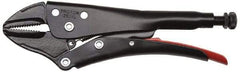Proto - 9-1/4" OAL Straight Jaw Locking Pliers - 5/8" Jaw Width, 1-21/32" Jaw Depth, 2-23/64" Jaw Opening, Standard Handle - Eagle Tool & Supply