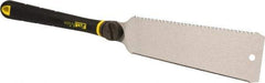 Stanley - 10" Steel Blade Double Edge Pull Saw - ErgonomicGlass-Filled Nylon, ABS, TPE Handle with Cushion Grip, 23-1/2" OAL - Eagle Tool & Supply