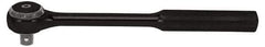 Proto - 1/2" Drive Round Head Standard Ratchet - Black Oxide Finish, 9-3/8" OAL, 72 Gear Teeth, Standard Head - Eagle Tool & Supply