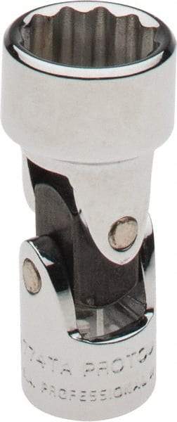 Proto - 7/16", 1/4" Drive, Standard Hand Socket - 12 Points, 1-13/32" OAL, Alloy Steel, Chrome Finish - Eagle Tool & Supply