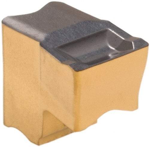 Iscar - TAG6 IC830 Grade, 0.248" Cutting Width, Carbide Cutoff Insert - Neutral Lead Angle, 0.0138" Cnr Rad, AlTiN/TiN Coated, Single End - Eagle Tool & Supply