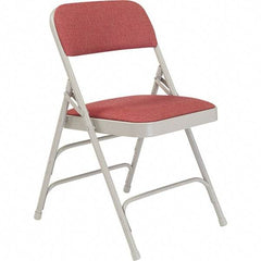 NPS - Folding Chairs Pad Type: Folding Chair w/Fabric Padded Seat Material: Steel - Eagle Tool & Supply