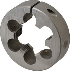 Interstate - 1-11 BSPT Thread, Round Pipe Die - 2-1/2" Outside Diam, High Speed Steel - Exact Industrial Supply