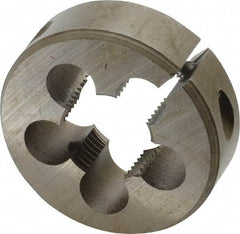 Interstate - 3/8-19 BSPT Thread, Round Pipe Die - 1-1/2" Outside Diam, High Speed Steel - Exact Industrial Supply