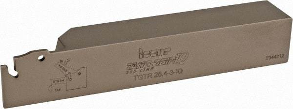 Iscar - TGT, Right Hand Cut, 2-1/4" Max Workpc Diam, TAG.. 6.., TAG.. 8.. Insert, Indexable Cutoff Toolholder - 1" Shank Width, 1" Shank Height, 5.905" OAL - Eagle Tool & Supply
