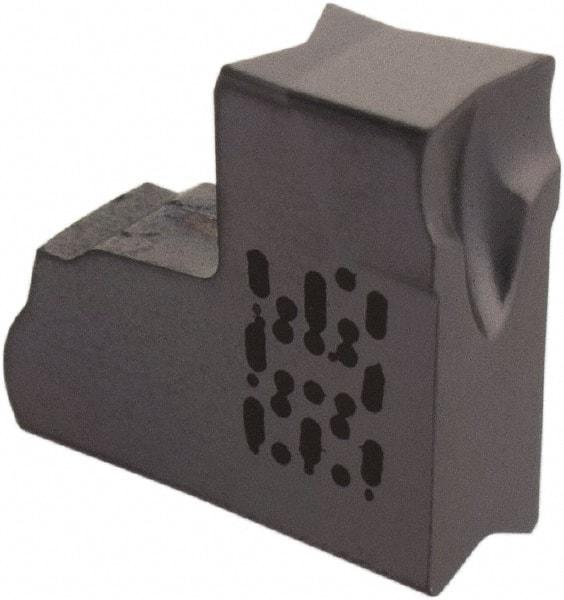 Iscar - TAGN J IC908 Grade, 0.118" Cutting Width, Carbide Cutoff Insert - 0° Neutral Lead Angle, 0.0079" Cnr Rad, TiAlN Coated, Single End - Eagle Tool & Supply