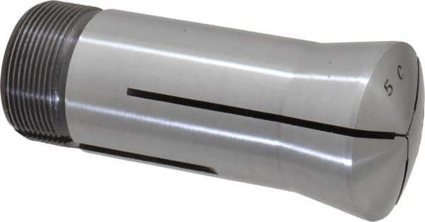 Lyndex - 3/64 Inch 5C Round Collet - 3.27 Inch Overall Length, 1.041-24 Internal Thread Size, Steel, 0.0007 Inch TIR - Exact Industrial Supply
