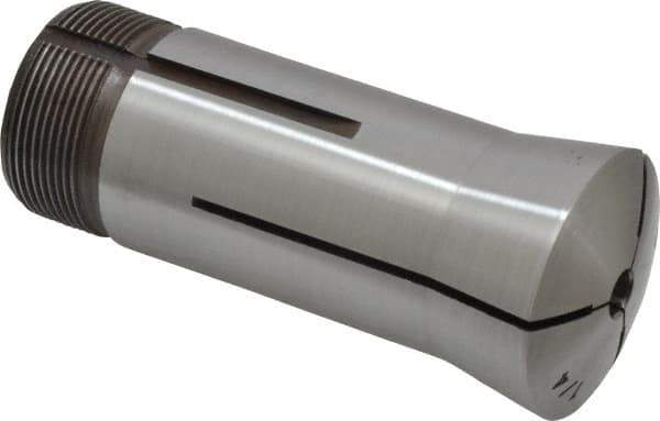 Lyndex - 1/4 Inch 5C Round Collet - 3.27 Inch Overall Length, 1.041-24 Internal Thread Size, Steel, 0.0007 Inch TIR - Exact Industrial Supply