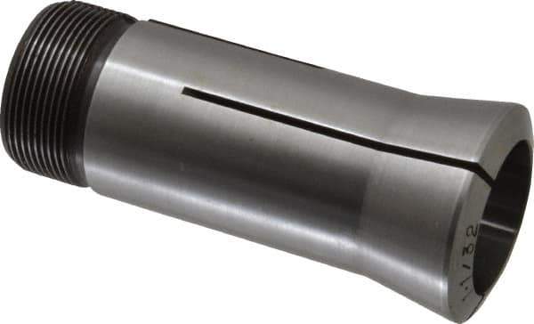 Lyndex - 1-1/32 Inch 5C Round Collet - 3.27 Inch Overall Length, 1.041-24 Internal Thread Size, Steel, 0.0011 Inch TIR - Exact Industrial Supply