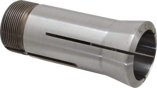 Lyndex - 1-7/64 Inch 5C Round Collet - 3.27 Inch Overall Length, 1.041-24 Internal Thread Size, Steel, 0.0011 Inch TIR - Exact Industrial Supply