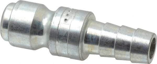 Coilhose Pneumatics - Hose Barb Tru-Flate Automotive Pneumatic Hose Connector - Plated Steel, 3/8" Body Diam, 3/8" Hose ID - Eagle Tool & Supply