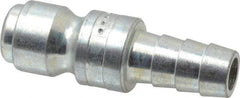 Coilhose Pneumatics - Hose Barb Tru-Flate Automotive Pneumatic Hose Connector - Plated Steel, 3/8" Body Diam, 3/8" Hose ID - Eagle Tool & Supply