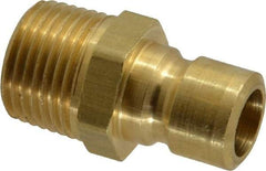 Coilhose Pneumatics - 3/8-18" NPT, 3/8" Body Diam, Coolant & Fluid Line Male Connectors - Brass - Eagle Tool & Supply