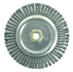 6" Root Pass Brush - .020 Steel Wire; 5/8-11 Dbl-Hex Nut - Dually Weld Cleaning Brush - Eagle Tool & Supply