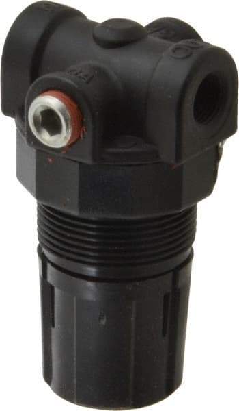 Coilhose Pneumatics - 1/8" Miniature Coil Hose Regulator without Gauge - 9 CFM, 1/8" Gauge Port, 0-125 Adjusting Pressure, 0-125 psi - Eagle Tool & Supply