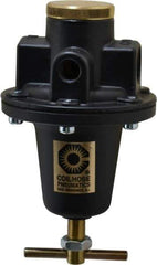 Coilhose Pneumatics - 1/2 NPT Port, 80 CFM, Cast Aluminum Heavy-Duty T-Handle Regulator - 0 to 125 psi Range, 250 Max psi Supply Pressure, 1/4" Gauge Port Thread, 4" Wide x 7" High - Eagle Tool & Supply