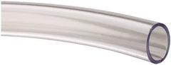 Made in USA - 1/2" ID x 5/8" OD, 1/16" Wall Thickness, Cut to Length (100' Standard Length) PVC Tube - Clear, 30 Max psi, 68 Shore A Hardness - Eagle Tool & Supply