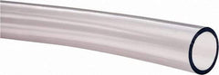 Made in USA - 1" ID x 1-1/4" OD, 1/8" Wall Thickness, Cut to Length (50' Standard Length) PVC Tube - Clear, 28 Max psi, 68 Shore A Hardness - Eagle Tool & Supply