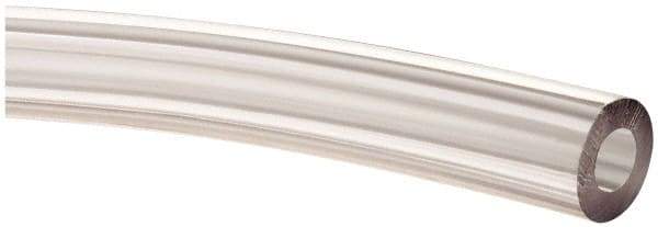 Made in USA - 3/16" ID x 3/8" OD, 3/32" Wall Thickness, Cut to Length (100' Standard Length) PVC Tube - Clear, 70 Max psi, 68 Shore A Hardness - Eagle Tool & Supply