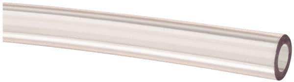 Made in USA - 1/4" ID x 7/16" OD, 3/32" Wall Thickness, Cut to Length (100' Standard Length) PVC Tube - Clear, 60 Max psi, 68 Shore A Hardness - Eagle Tool & Supply