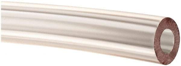 Made in USA - 1/4" ID x 1/2" OD, 1/8" Wall Thickness, Cut to Length (100' Standard Length) PVC Tube - Clear, 70 Max psi, 68 Shore A Hardness - Eagle Tool & Supply