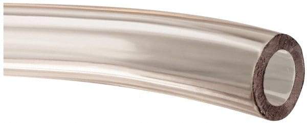 Made in USA - 5/16" ID x 1/2" OD, 3/32" Wall Thickness, Cut to Length (100' Standard Length) PVC Tube - Clear, 60 Max psi, 68 Shore A Hardness - Eagle Tool & Supply