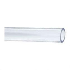 Made in USA - 1" ID x 1-3/8" OD, 3/16" Wall Thickness, Cut to Length (50' Standard Length) PVC Tube - Clear, 45 Max psi, 68 Shore A Hardness - Eagle Tool & Supply