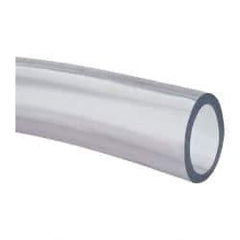 Made in USA - 1-1/4" ID x 1-5/8" OD, 3/16" Wall Thickness, Cut to Length (50' Standard Length) PVC Tube - Clear, 31 Max psi, 68 Shore A Hardness - Eagle Tool & Supply