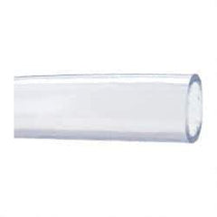 Made in USA - 1-1/2" ID x 1-7/8" OD, 3/16" Wall Thickness, Cut to Length (50' Standard Length) PVC Tube - Clear, 26 Max psi, 68 Shore A Hardness - Eagle Tool & Supply