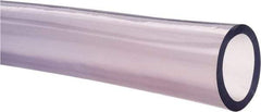 Made in USA - 1-1/2" ID x 2" OD, 1/4" Wall Thickness, Cut to Length (50' Standard Length) PVC Tube - Clear, 40 Max psi, 68 Shore A Hardness - Eagle Tool & Supply