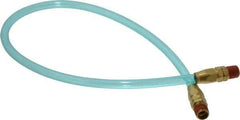 Coilhose Pneumatics - 1/4" ID 2' Long Lead-In Whip Hose - MNPT Swivel x MNPT Swivel Ends, 140 Working psi, -20 to 165°F, 1/4" Fitting, - Eagle Tool & Supply