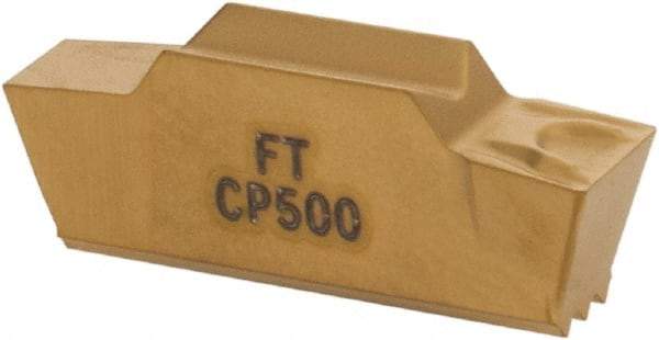Seco - LCMR, 0.157" Cutting Width, FT, CP500 Grade, Single End Multi-Directional Turning Insert - TiAlN, TiN Coated - Eagle Tool & Supply