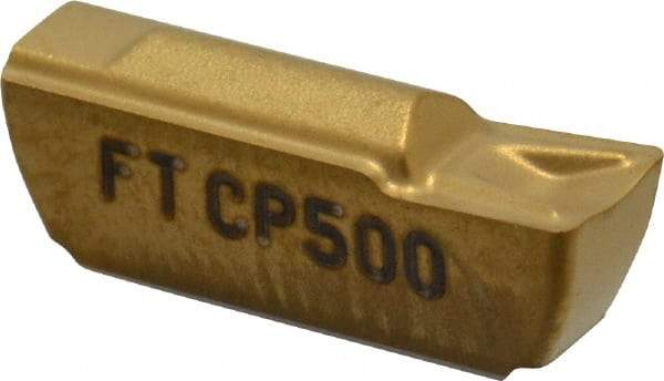 Seco - LCMR, 0.157" Cutting Width, FT, CP500 Grade, Single End Multi-Directional Turning Insert - TiAlN, TiN Coated, Full Radius - Eagle Tool & Supply