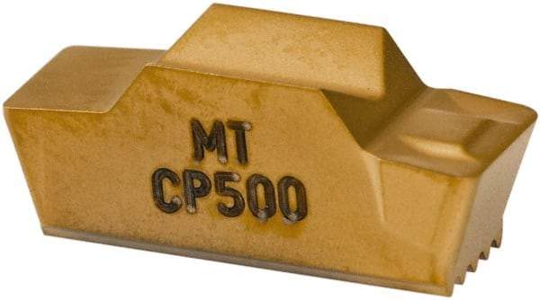 Seco - LCMR, 0.236" Cutting Width, MT, CP500 Grade, Single End Multi-Directional Turning Insert - TiAlN, TiN Coated - Eagle Tool & Supply