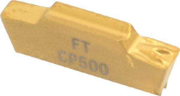 Seco - LCMR, 0.118" Cutting Width, FT, CP500 Grade, Single End Multi-Directional Turning Insert - TiAlN, TiN Coated - Eagle Tool & Supply