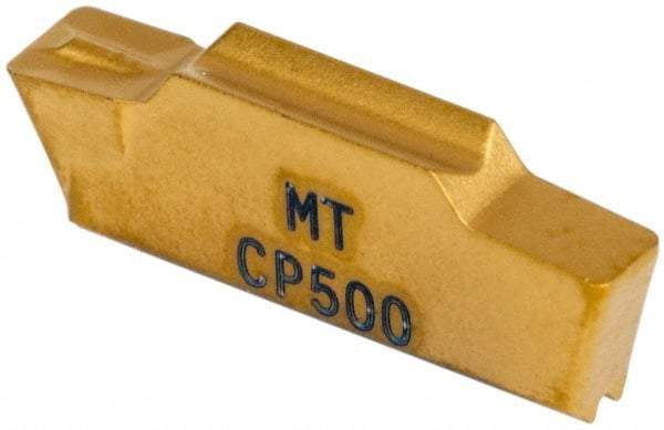 Seco - LCMR, 0.118" Cutting Width, MT, CP500 Grade, Single End Multi-Directional Turning Insert - TiAlN, TiN Coated - Eagle Tool & Supply