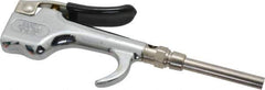 Coilhose Pneumatics - Safety Extension Tube Thumb Lever Blow Gun - 1/4 NPT, 3" Tube Length - Eagle Tool & Supply