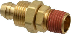 Coilhose Pneumatics - 1/4 NPT, Brass Reusable Hose Male Swivel Fitting - 5/16" Hose ID x 15/32" Hose OD - Eagle Tool & Supply