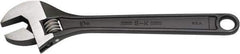 SK - 1-1/8" Jaw Capacity, 10" Standard Adjustable Wrench - Steel, Black Finish, 10" OAL - Eagle Tool & Supply