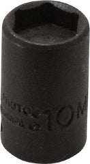 Proto - 1/4" Drive 10mm Standard Magnetic Impact Socket - 6 Points, 15/16" OAL - Eagle Tool & Supply