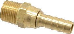 Dixon Valve & Coupling - 3/8 NPTF Thread Hose Barb x Male Swivel NPT Connector - 3/8" ID Hose, Brass - Eagle Tool & Supply