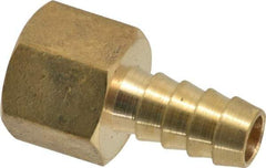 Cerro - 3/8 NPTF Thread Hose Barb x Female NPT Connector - 3/8" ID Hose, Brass - Eagle Tool & Supply