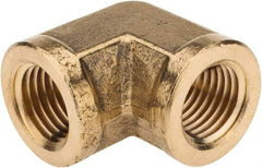 Cerro - 1/4 Female Thread, Brass Industrial Pipe 90° Female Elbow - FNPTF, 1,200 psi - Eagle Tool & Supply