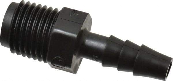 NewAge Industries - 1/4" Barb, 1/4 NPT, Multiple Barbed Tube Connector - Polyethylene, Male - Eagle Tool & Supply