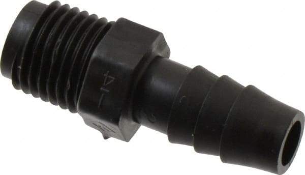 NewAge Industries - 3/8" Barb, 1/4 NPT, Multiple Barbed Tube Connector - Polyethylene, Male - Eagle Tool & Supply